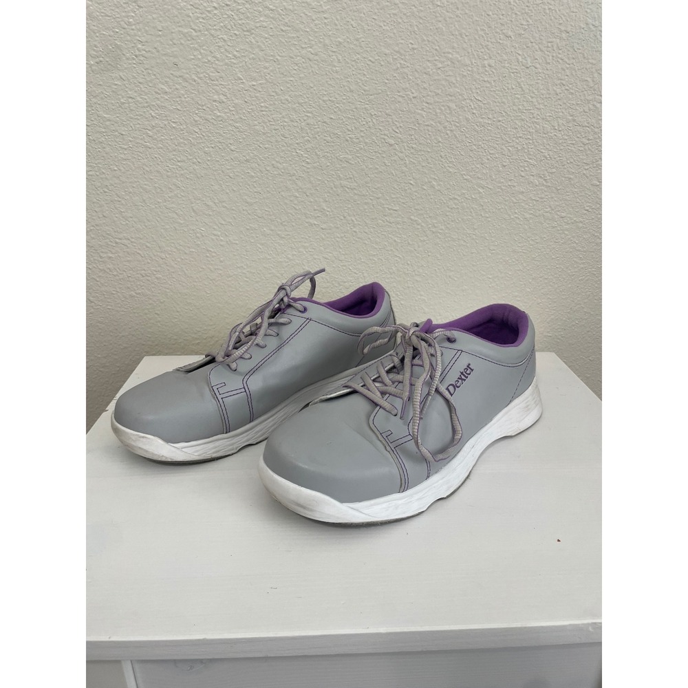 Dexter Raquel V Bowling Shoes Women 9W Grey Purple Good DW0000889 Athletic